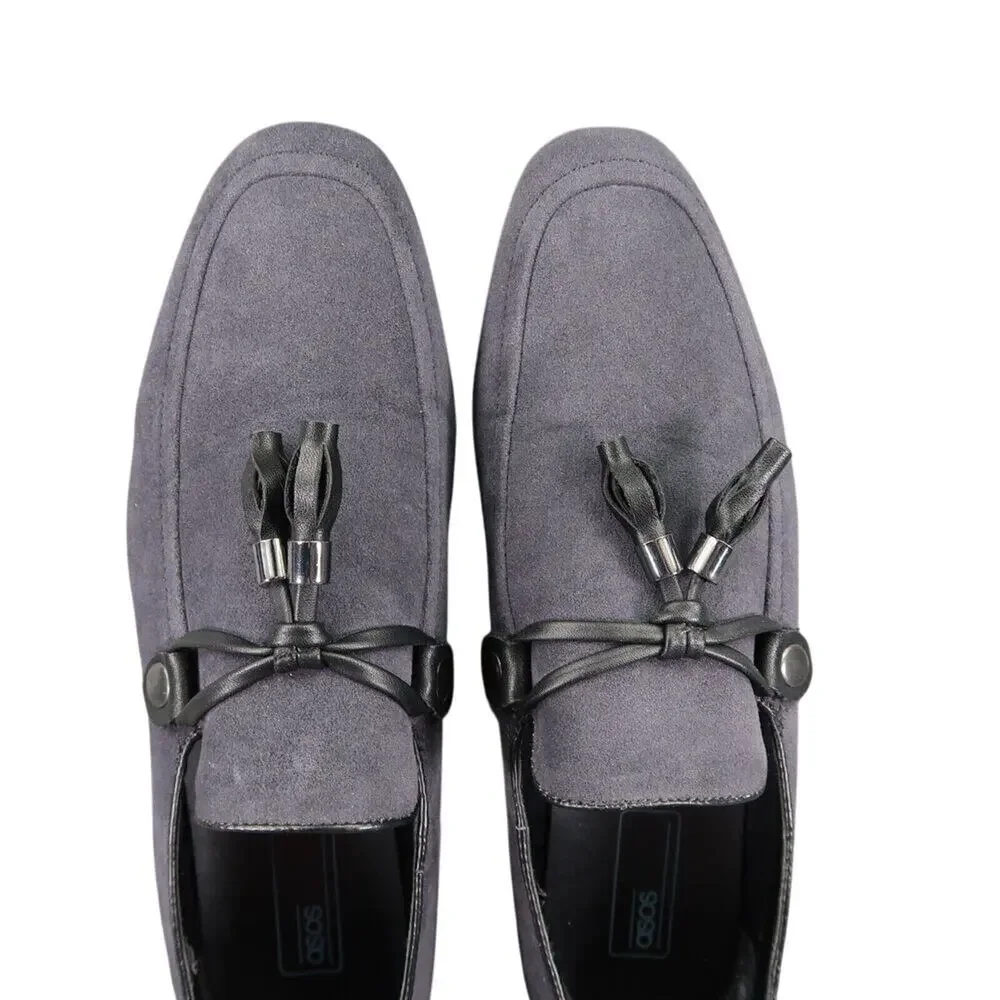 Asos Shoes Men 8 Tassel Loafer Slip On Classic Fashion Casual Slipper Blue Black